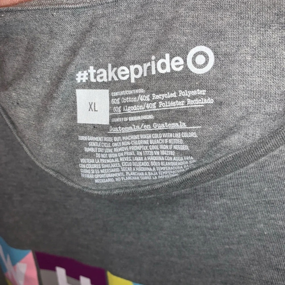 Take Pride what a colorful world grey‎ sleeveless tank top XL - Picture 3 of 4